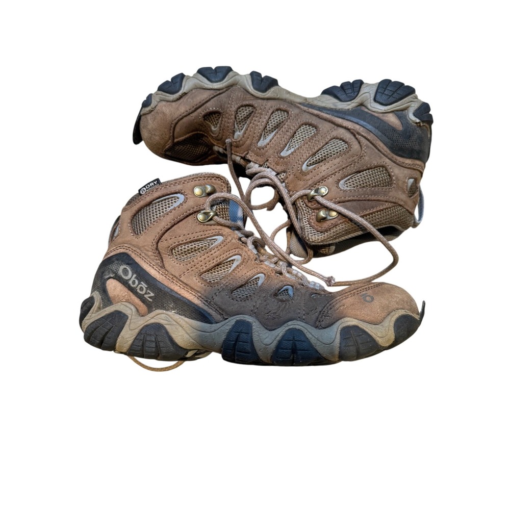 Oboz Womens 8.5 Hiking Boots Brown Waterproof Trail Outdoor Shoes EU 39.5